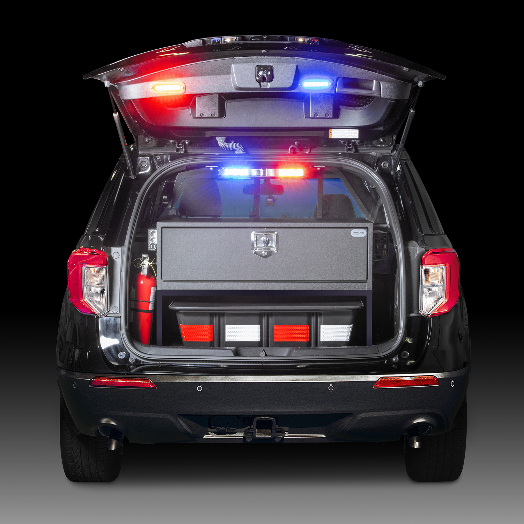 Tufloc TufBox Welded-Steel Cargo Drawer 36-018 for SUVs, Tall and Deep, 44x40x15, Combination/Key Lock or T-Handle Lock