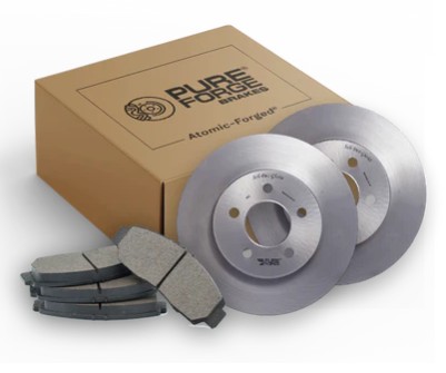 PureForge Brakes - Atomic Forged Brakes and Rotors - Front Axle Brake Kit