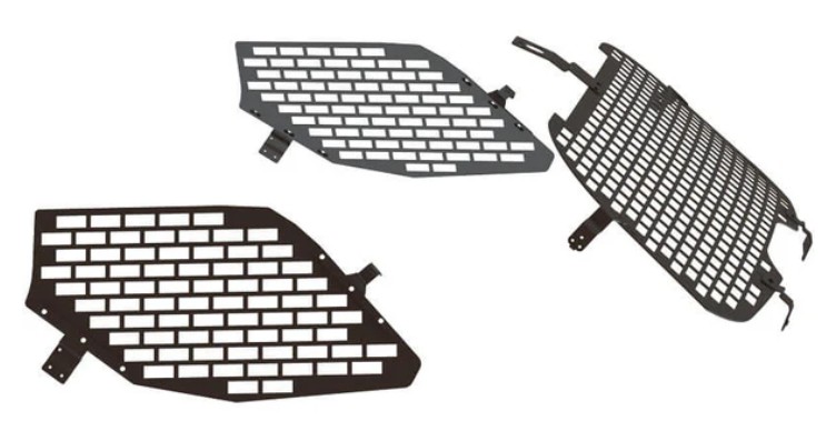 Tenhold 475-1113 Ford PIU Cargo Area Window Guard Set Secure Grid 2020+
