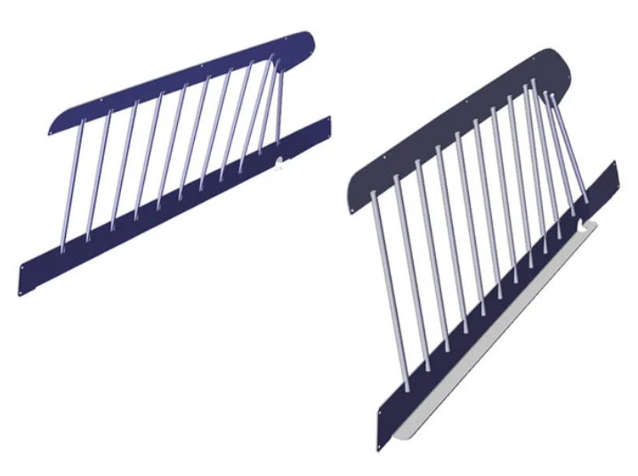 Tenhold 475-1417 Dodge Durango Window Guard Set Vertical Bars 2019+
