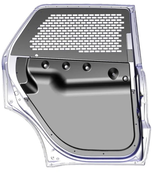 Tenhold 475-2151 Dodge Durango Door Panel and Window Guard Package Secure Grid 2019+