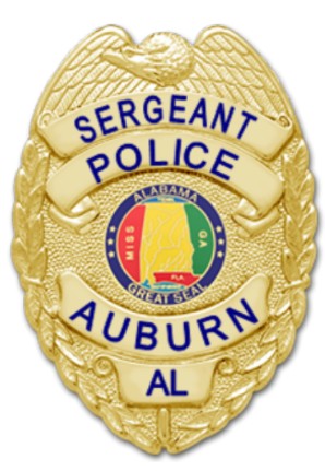 Smith and Warren Special Order Badge for the Auburn AL Police Department ONLY