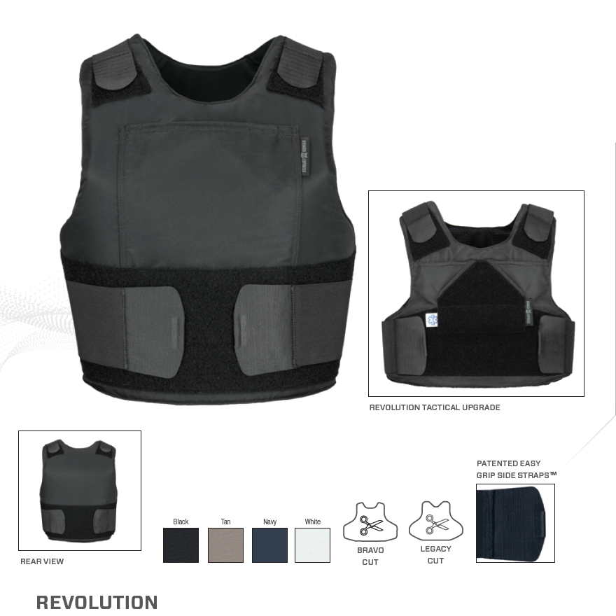 Large Female IIIA Bulletproof Concealable Body Armor Carrier Vest With Inserts - Savvy